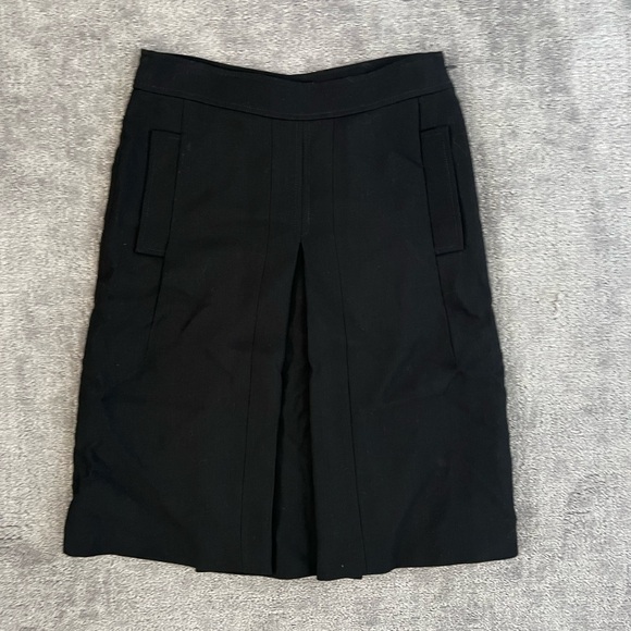 Carolina Herrera Wool Front Pleated MIDI Skirt - Picture 1 of 5